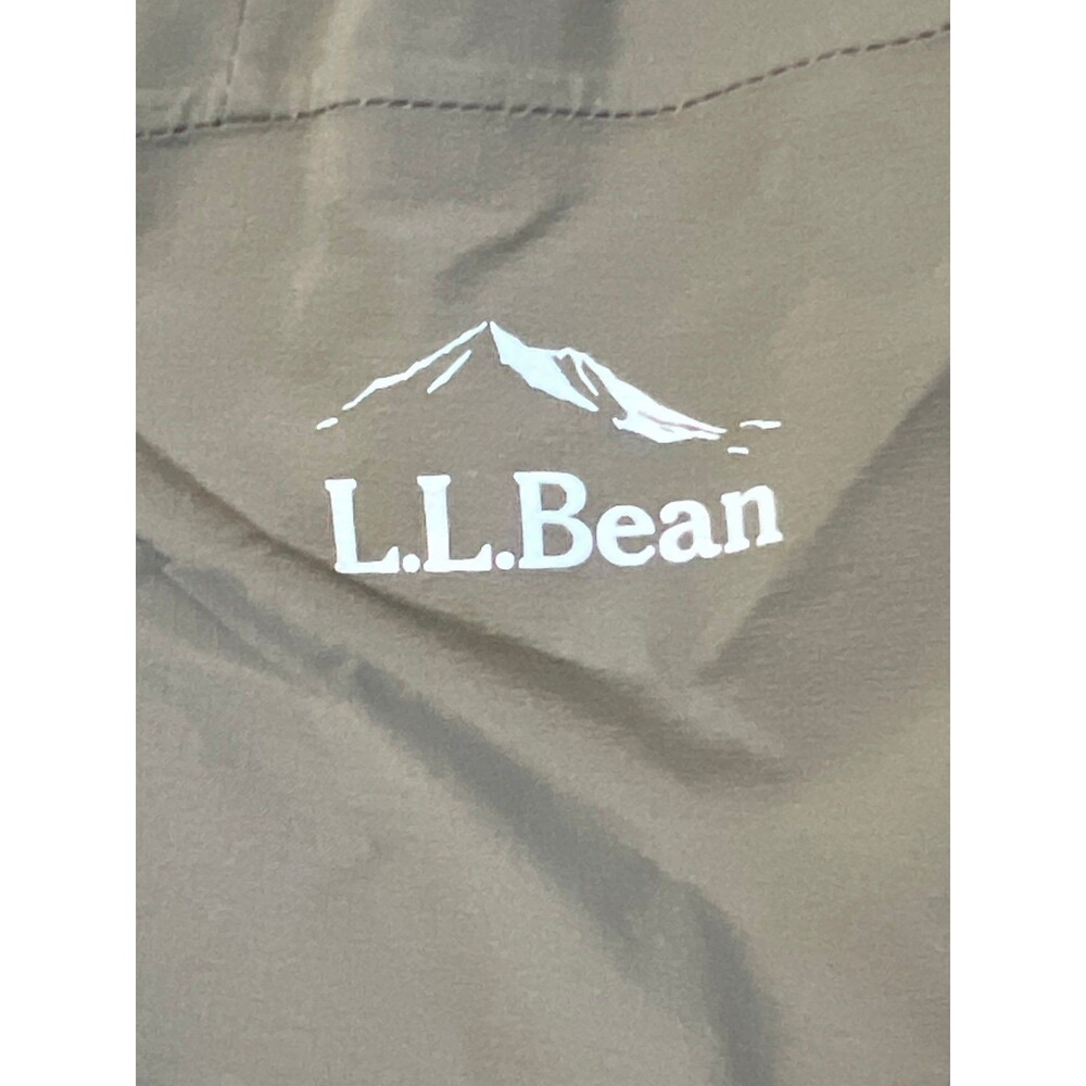 L.L. Bean Jacket With Hood Green Size Small Petite Waterproof With TEK